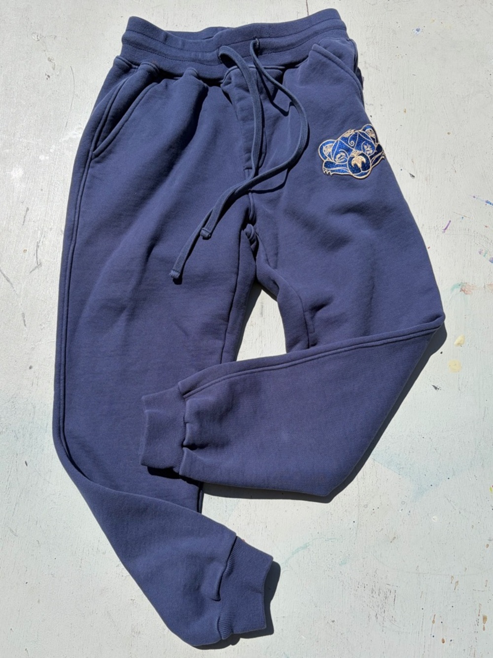 Women's Late Sunday Afternoon Joggers Blue S Active Casual Street USA LA City - Picture 8 of 16